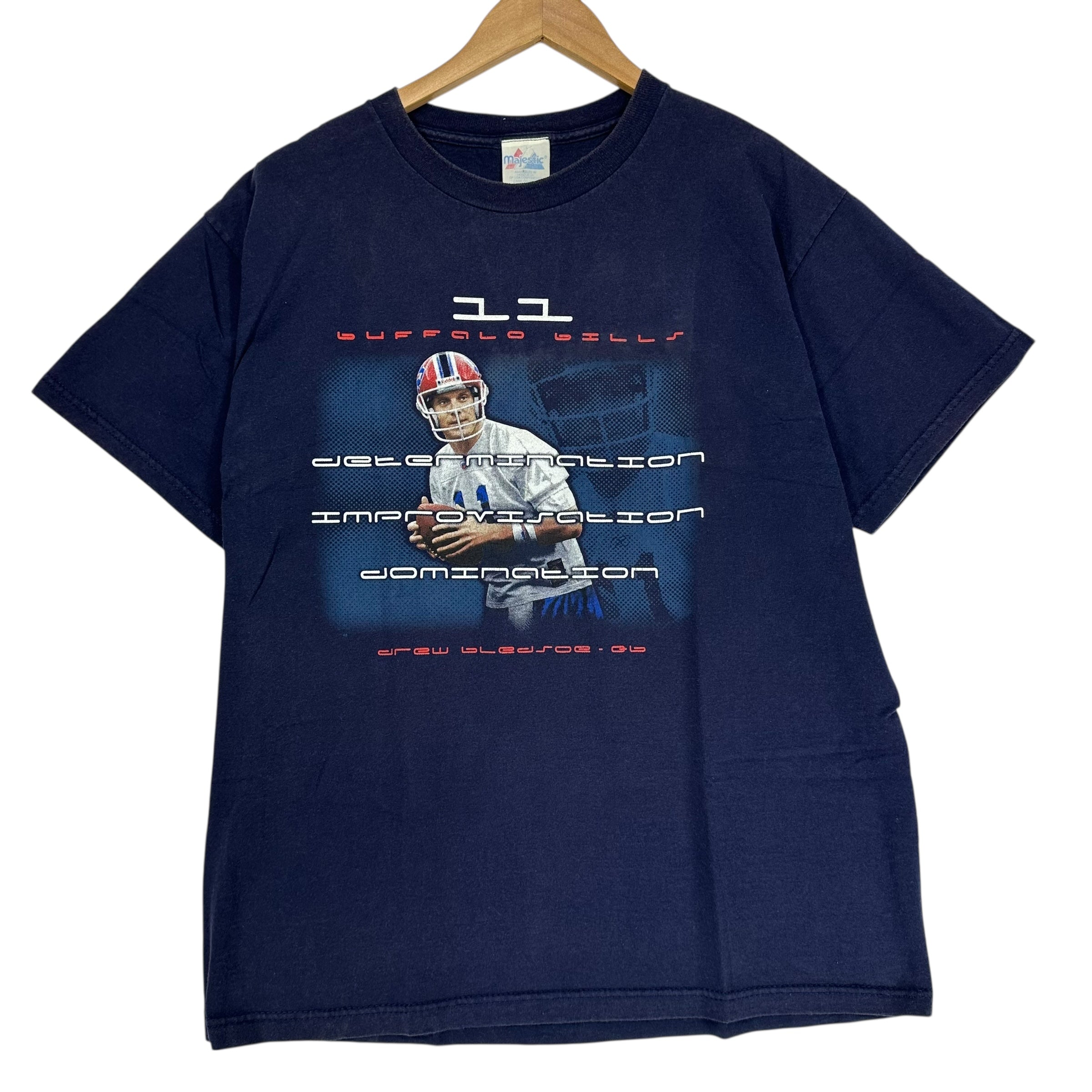 Vintage Buffalo Bills Drew Bledsoe Shirt Large
