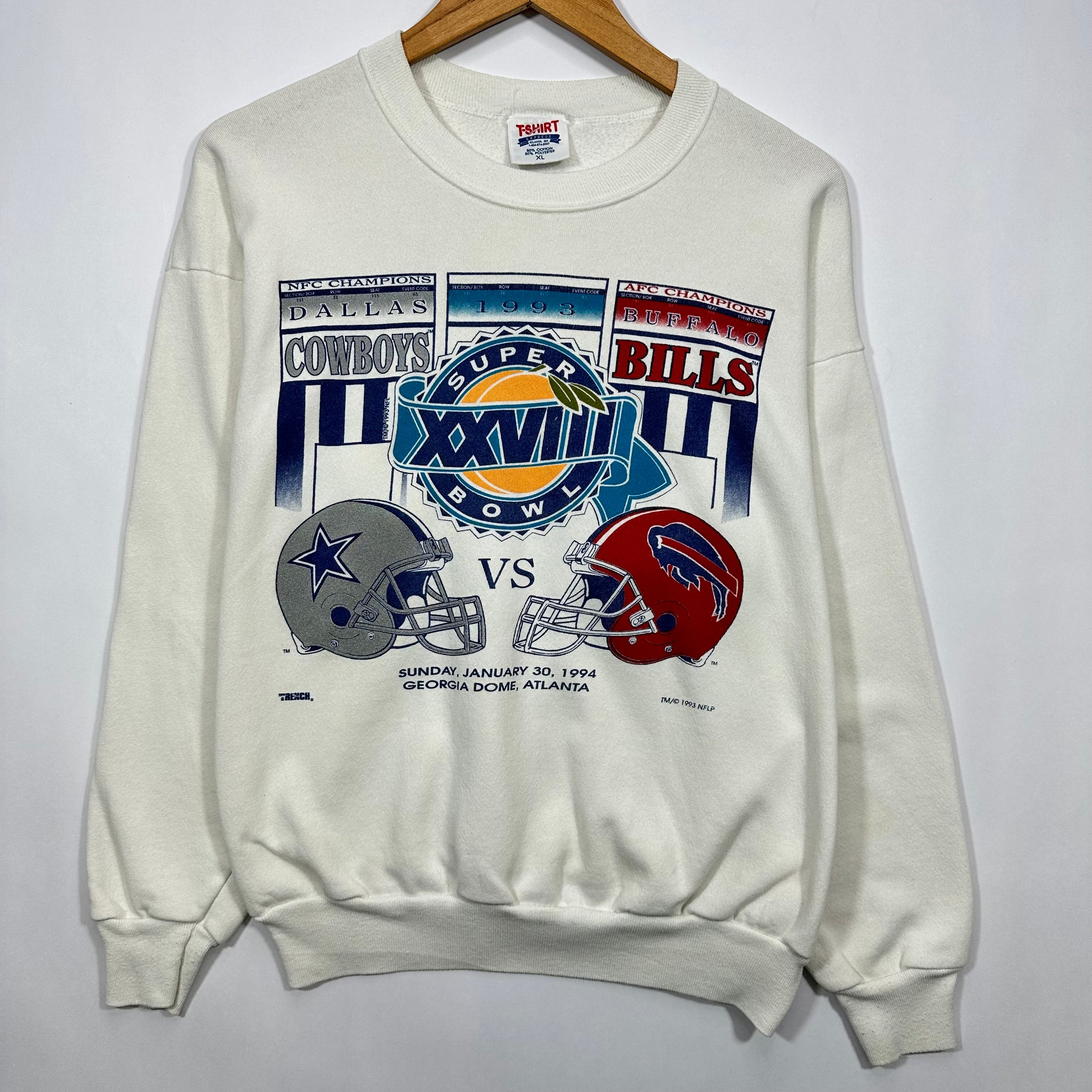 Vintage Buffalo Bills 1994 Super Bowl Crewneck Sweatshirt Large