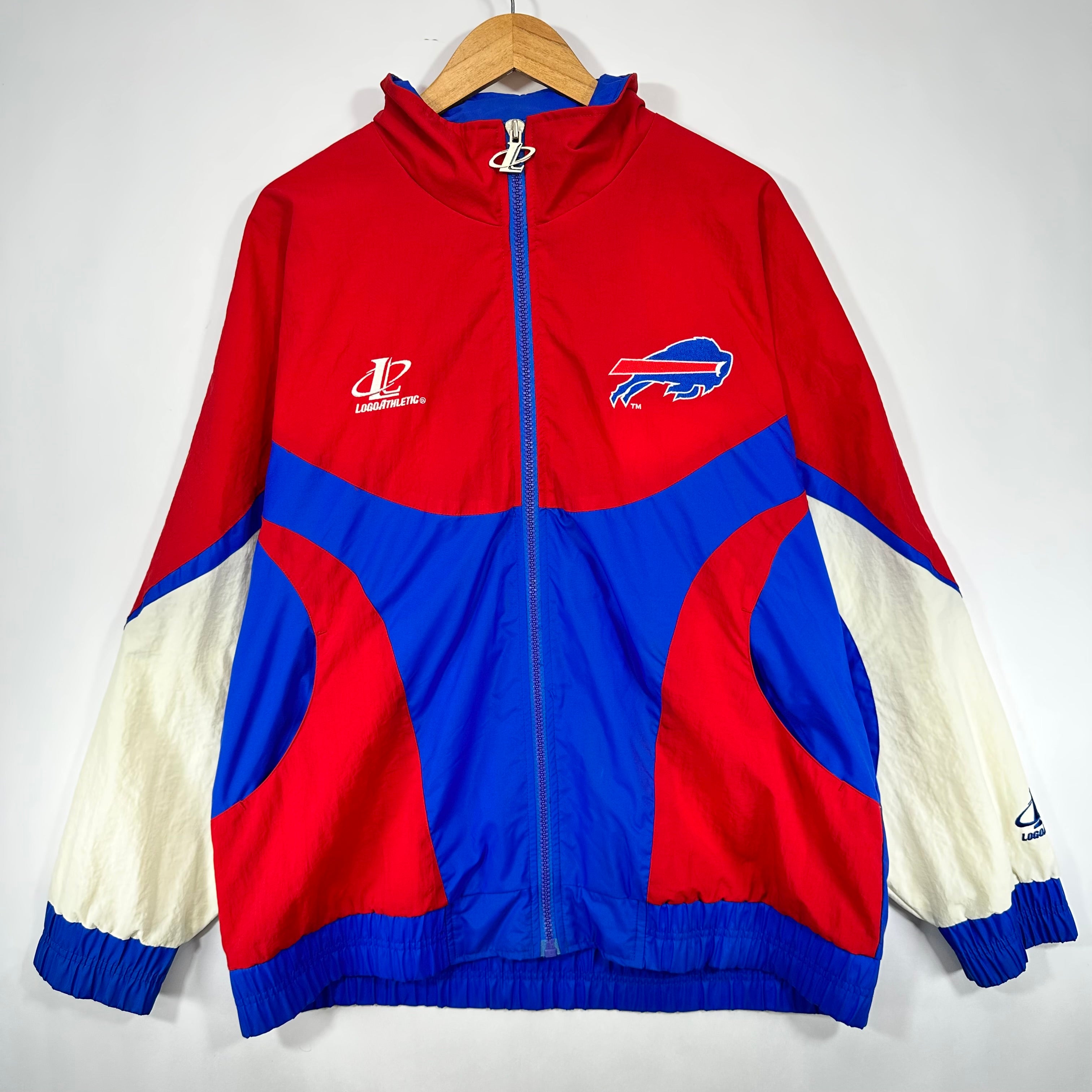 Vintage Buffalo Bills Windbreaker Jacket Large