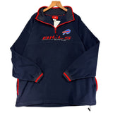 Vintage Buffalo Bills 1/4 Zip Fleece Sweatshirt XXL