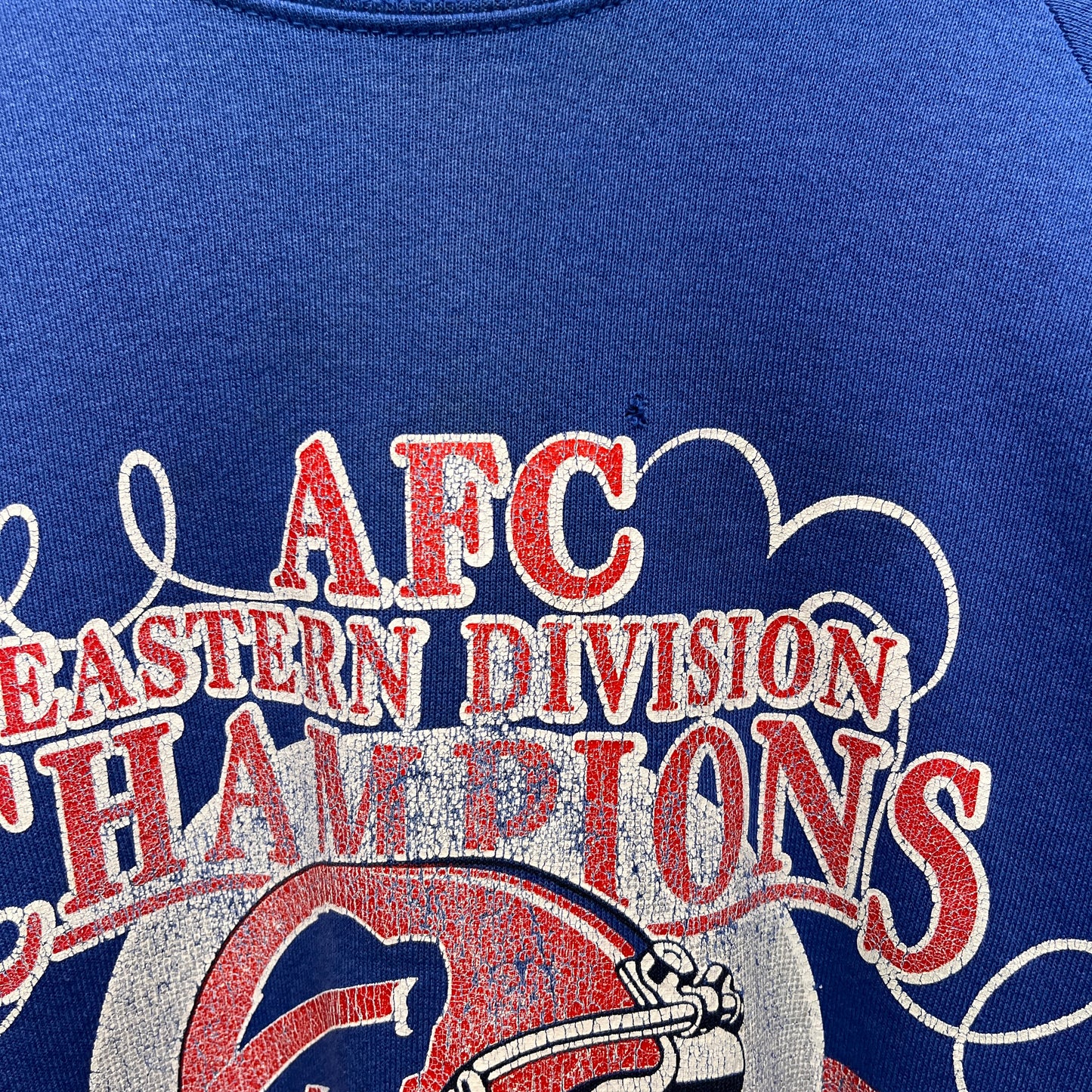 Vintage Buffalo Bills 1988 AFC East Champions Crewneck Sweatshirt Large