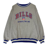 Vintage Buffalo Bills Embroidered Crewneck Sweatshirt Large
