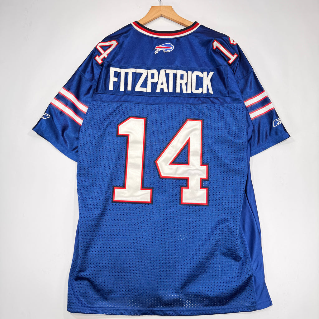 Vintage Sewn Buffalo Bills Fitzpatrick Jersey Shirt XXL