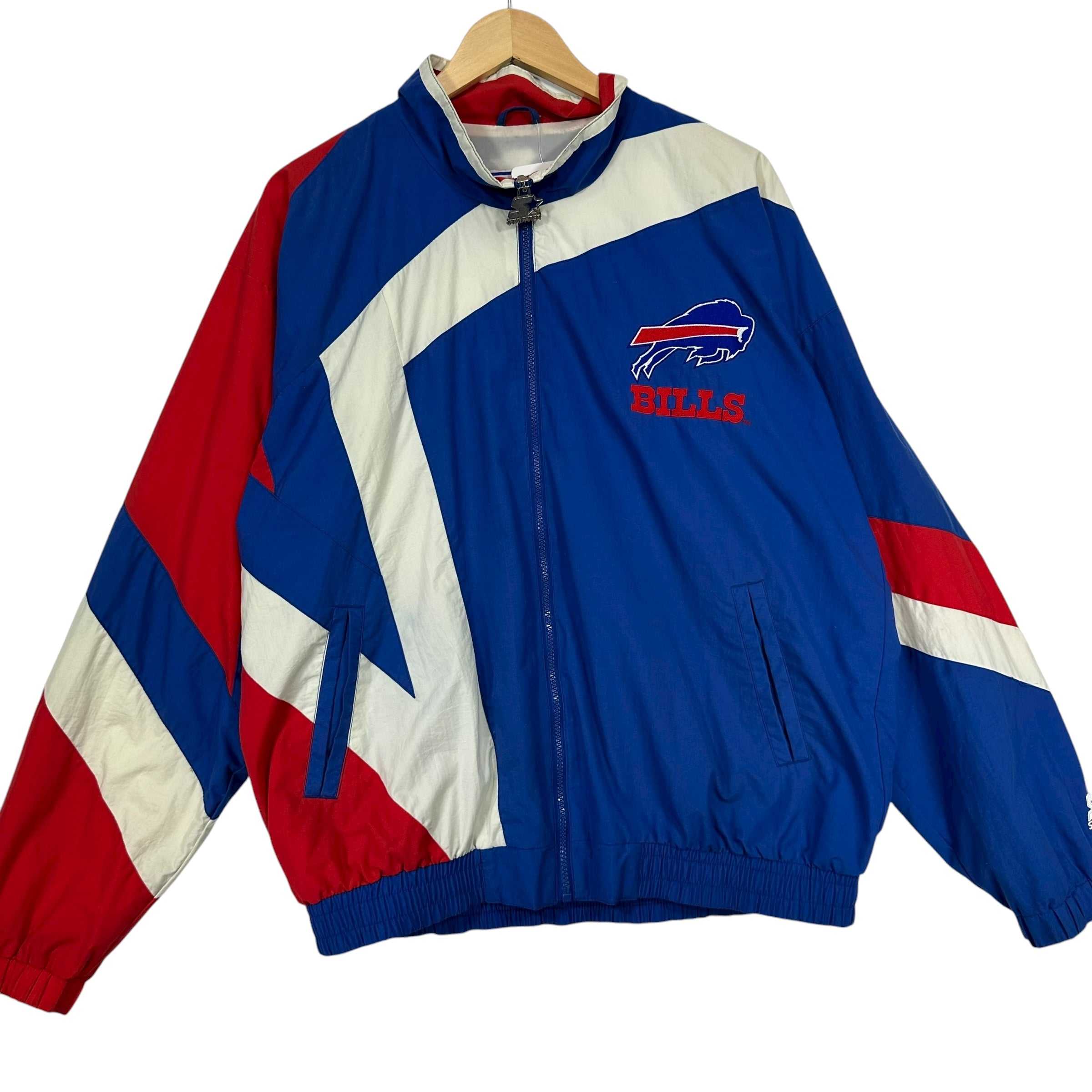 Vintage Buffalo Bills Starter Color Block Windbreaker Jacket Large