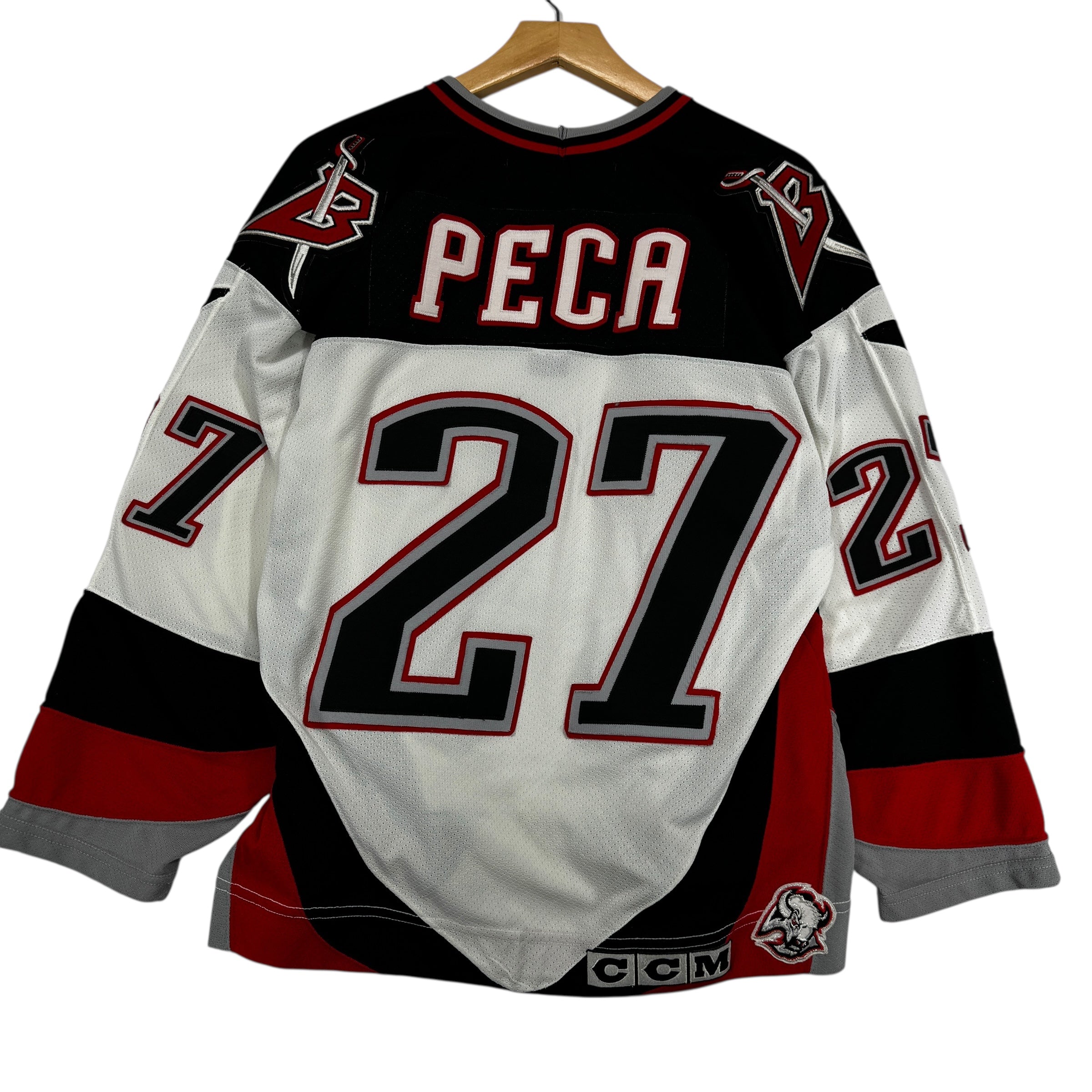 Vintage Buffalo Sabres Mike Peca Signed Jersey Shirt Small