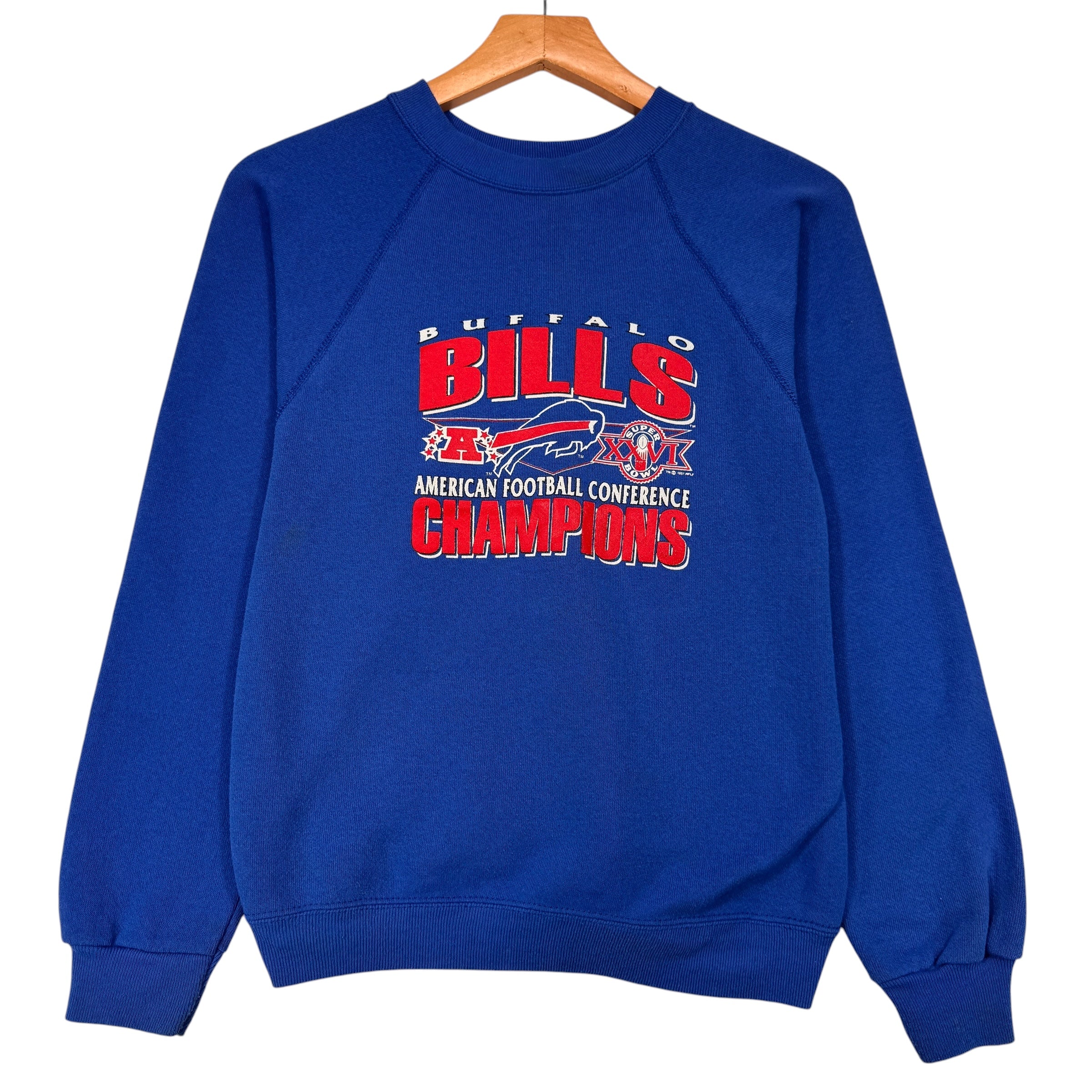 Vintage Buffalo Bills AFC Champions Crewneck Sweatshirt Small