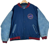 Vintage Buffalo Bills Denim Wool Varsity Jacket Large
