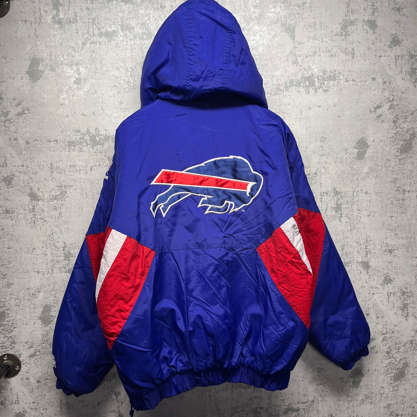 Vintage Buffalo Bills Starter Pullover Puffer Jacket Large