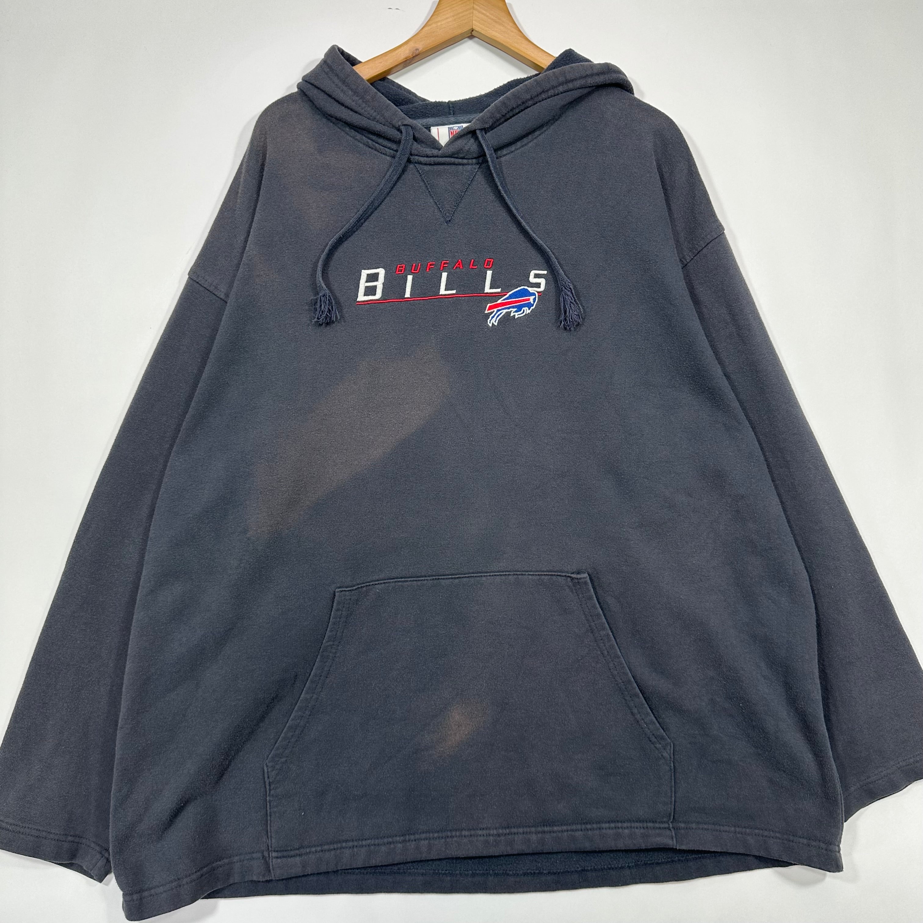 Vintage Buffalo Bills Embroidered Hoodie Sweatshirt XXL
