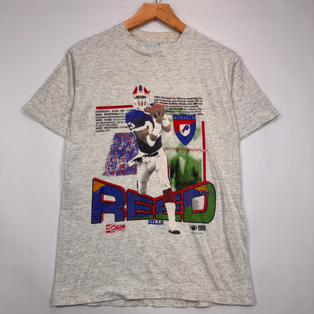 Vintage Buffalo Bills Andre Reed Stats Shirt Small