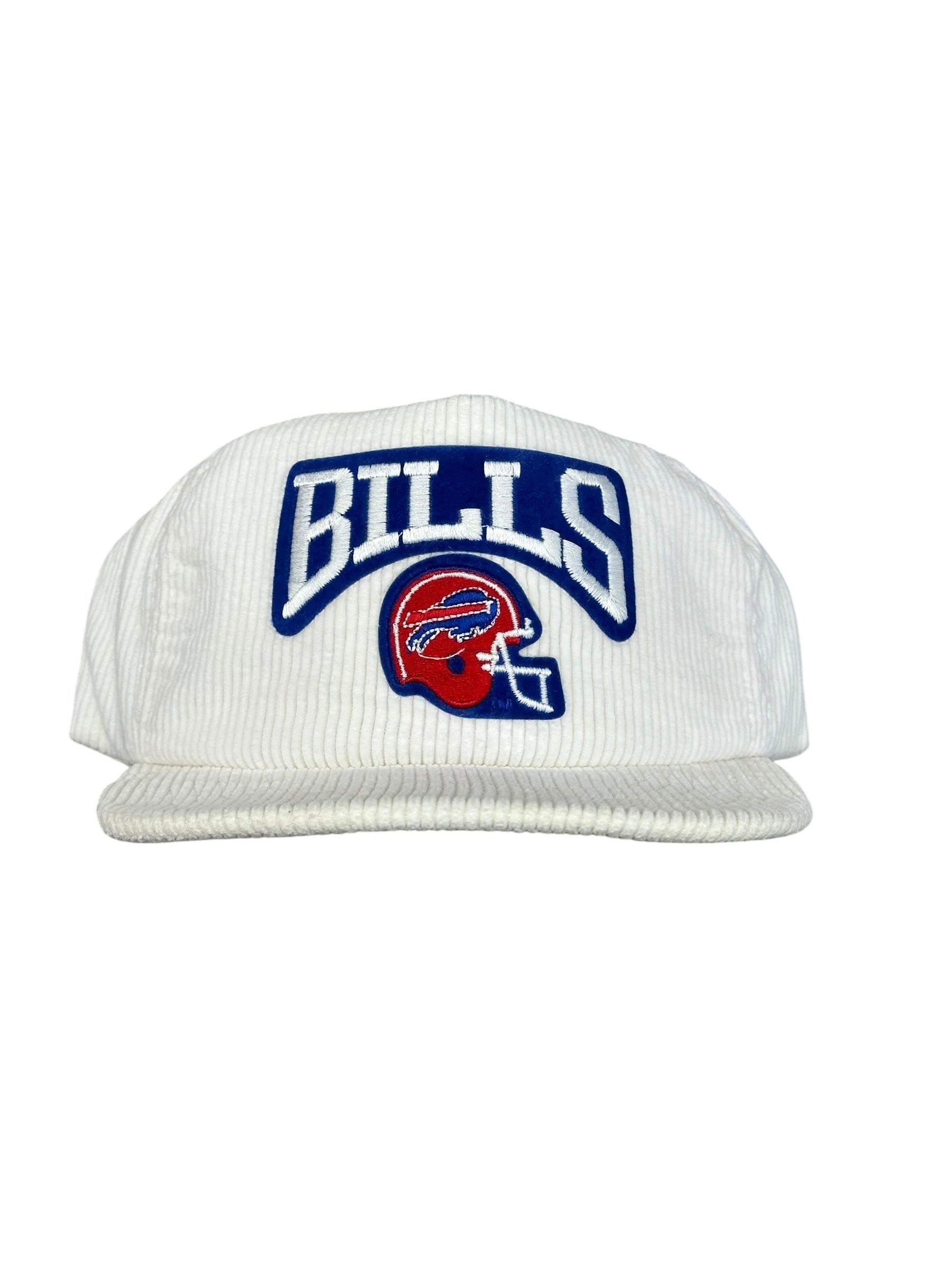 Vintage Buffalo Bills White Corduroy Snapback Hat