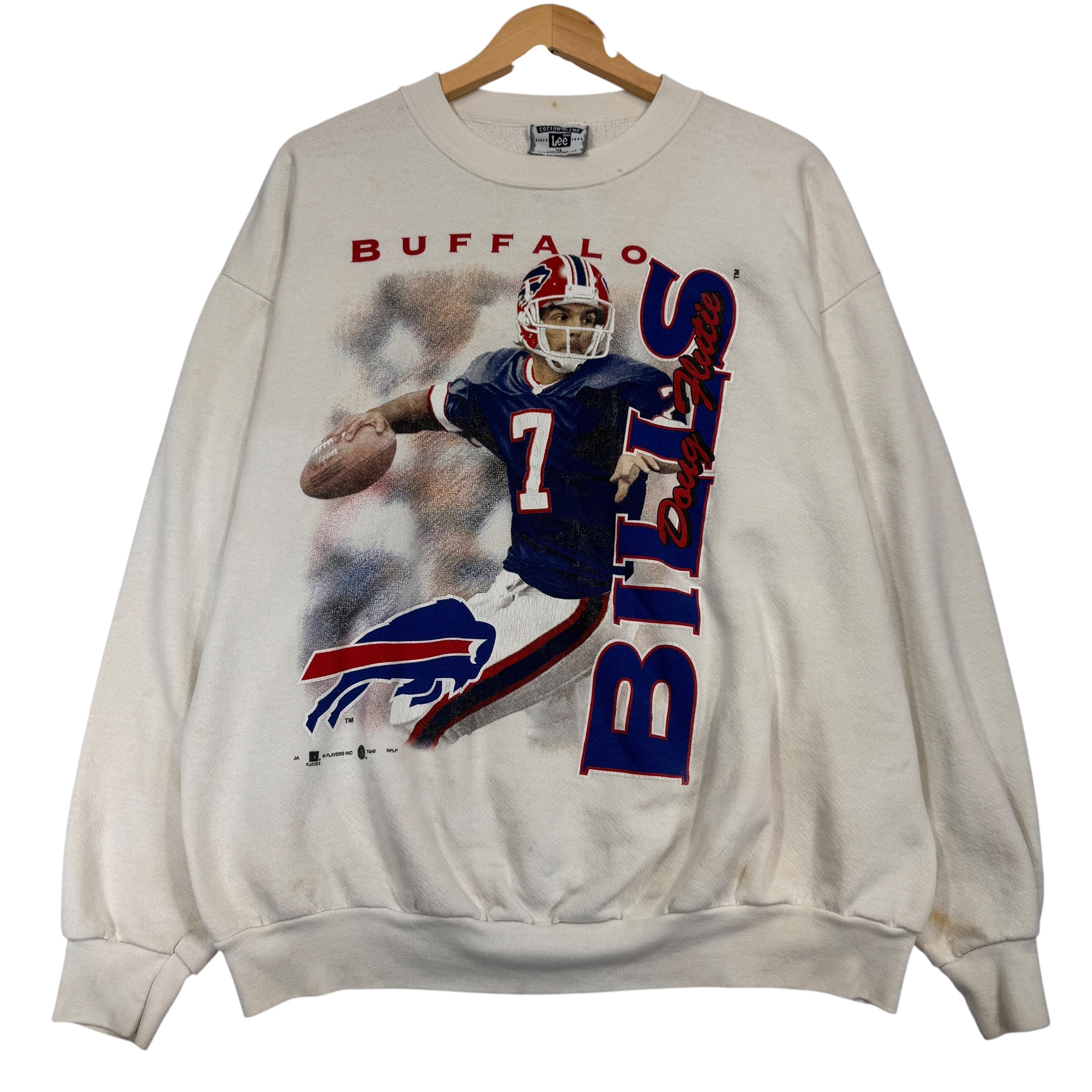 Vintage Buffalo Bills Doug Flutie Crewneck Sweatshirt XL