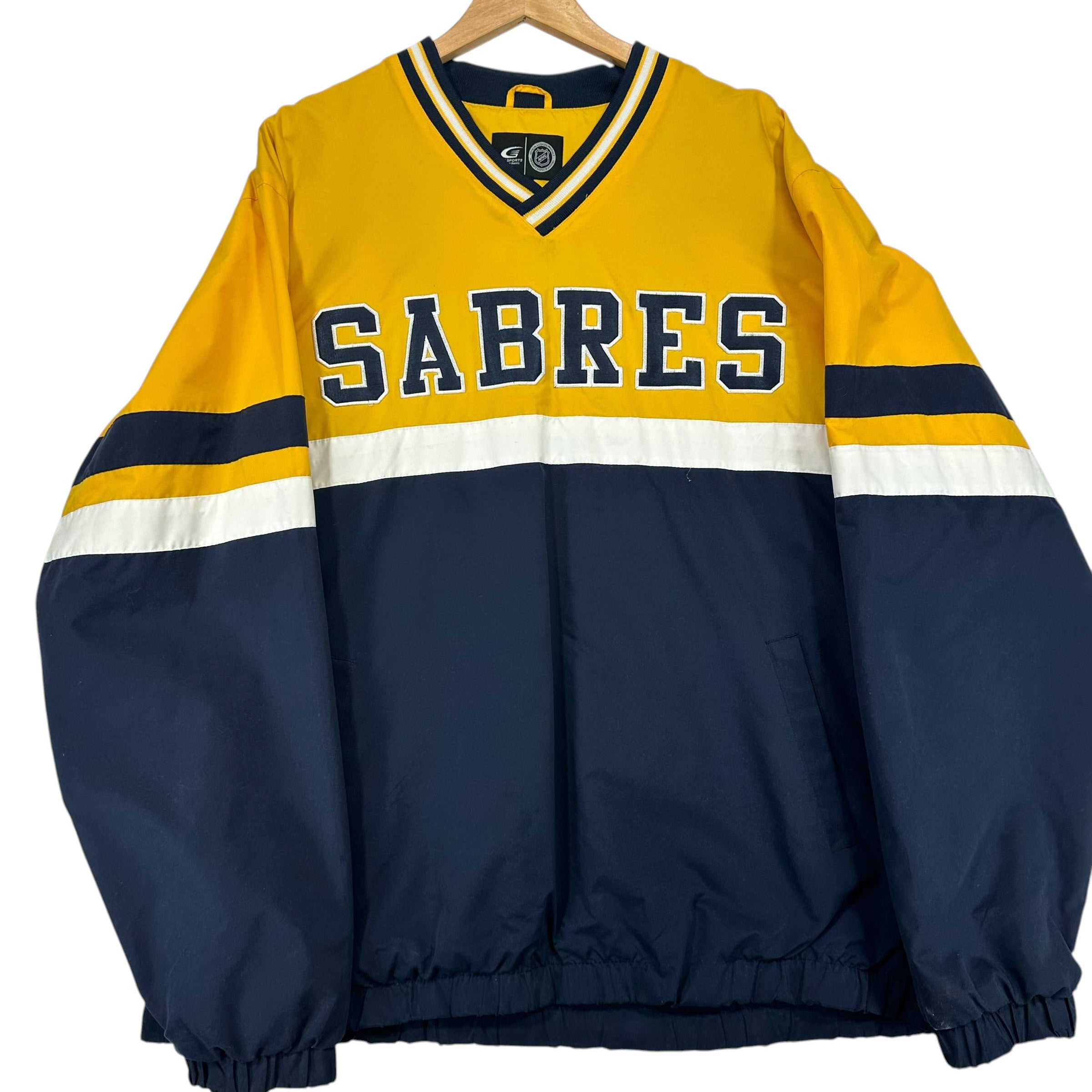 Vintage Buffalo Sabres Pullover Windbreaker Jacket XXL
