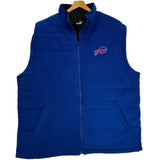 Vintage Buffalo Bills Reversible Fleece Puffer Vest Jacket XL