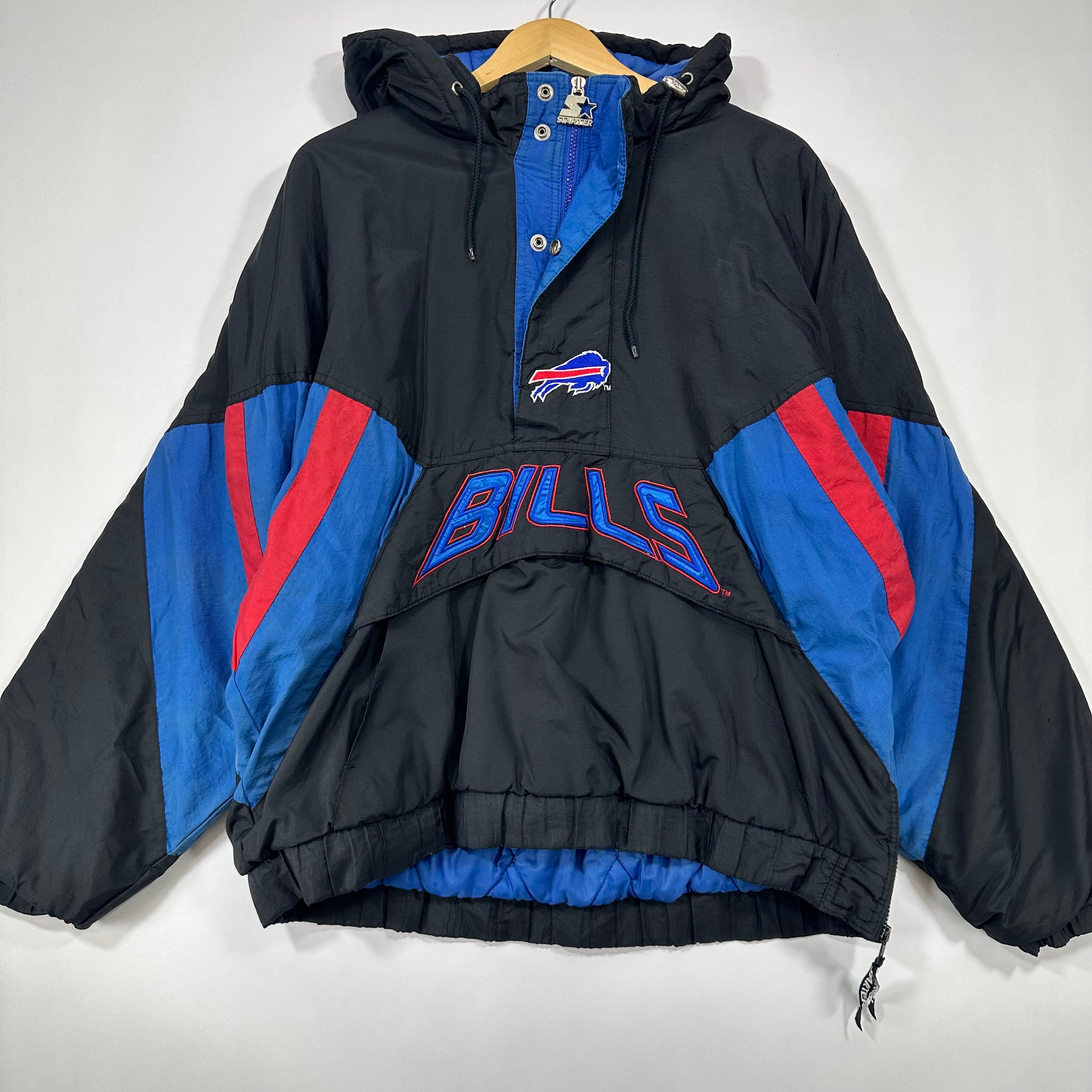 Vintage Buffalo Bills Starter Pullover Puffer Jacket Large
