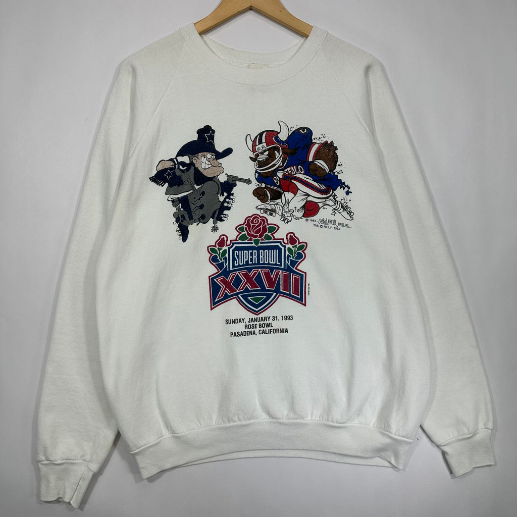 Vintage Buffalo Bills Dallas Cowboys 1993 Super Bowl Crewneck Sweatshirt XXL