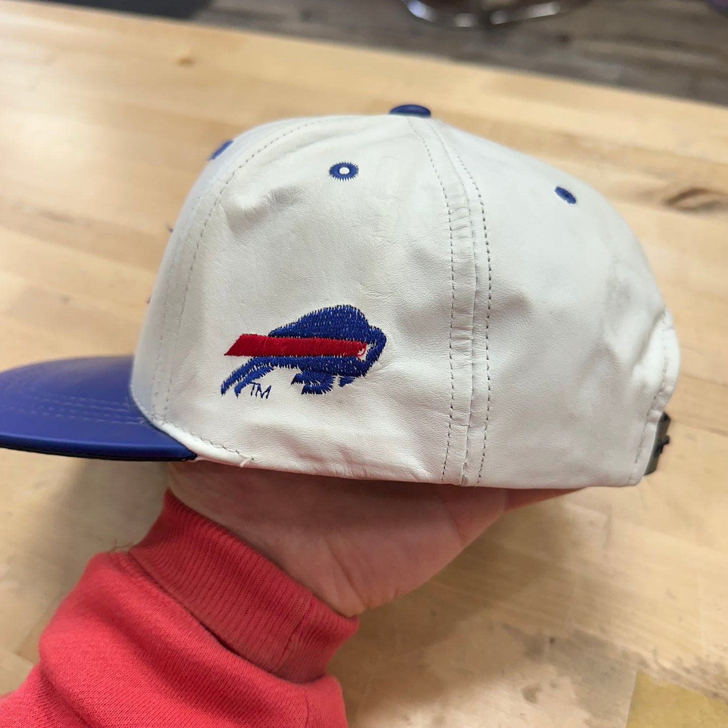 Vintage Buffalo Bills Leather Hat