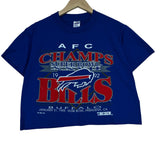 Vintage Buffalo Bills 1992 AFC CHAMPS Cropped Shirt Medium