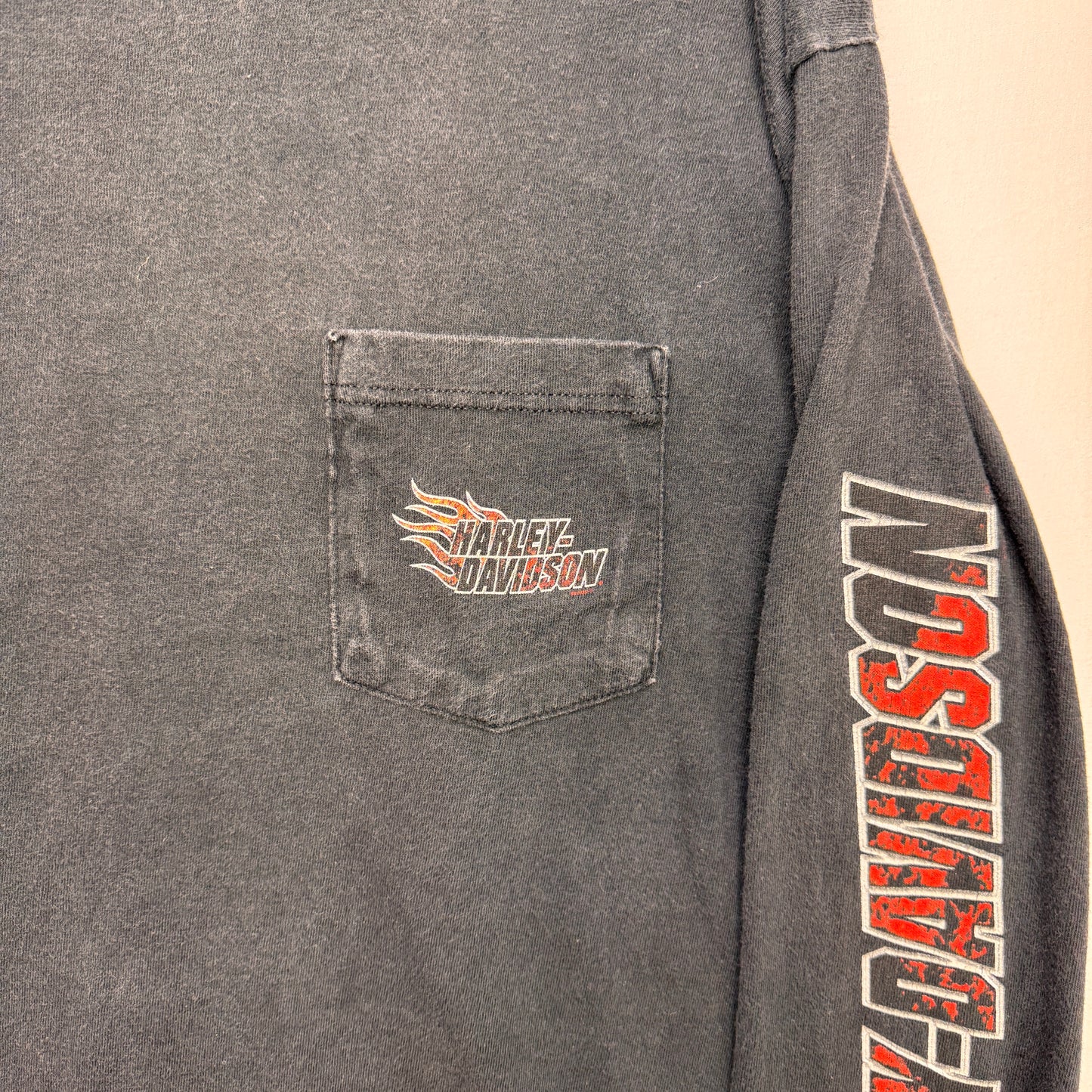 Vintage Harley Davidson Jamestown NY Long Sleeve Pocket Shirt XL