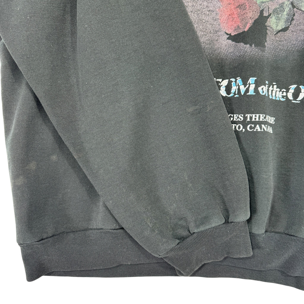 Vintage Thrashed Phantom of the Opera Crewneck Sweatshirt Large