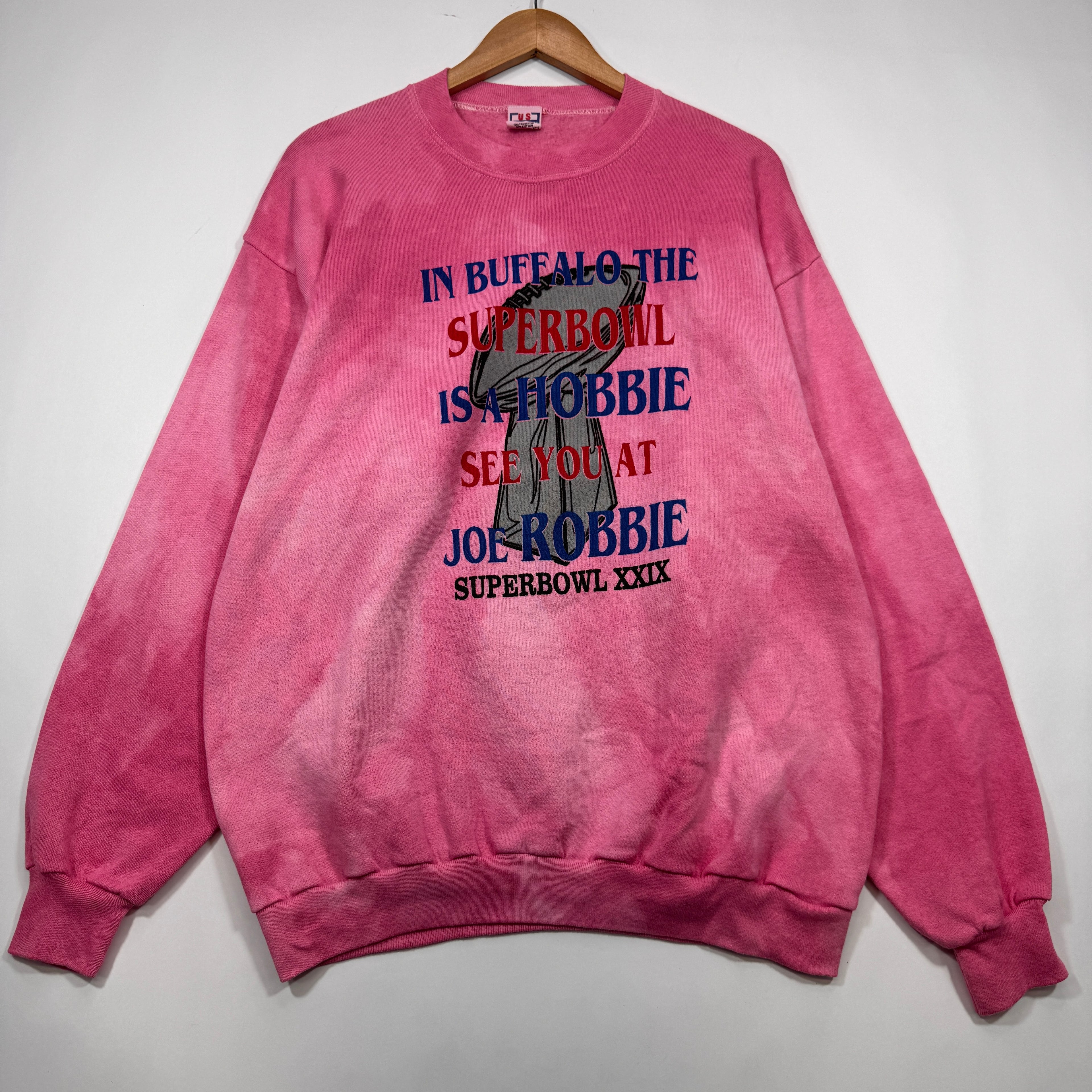 Vintage Buffalo Bills Overdyed Super Bowl XXIX Joe Robbie Crewneck Sweatshirt XL