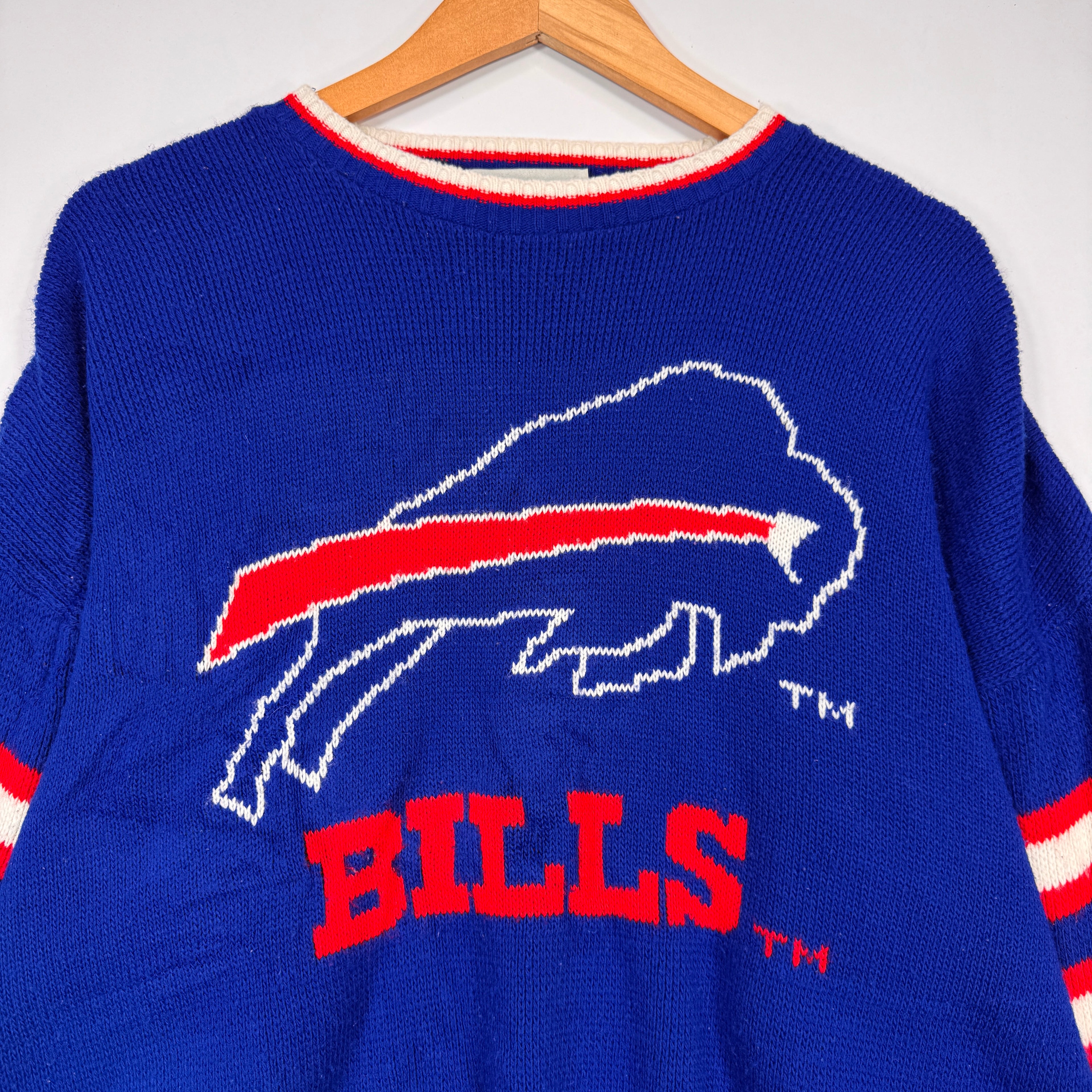 Vintage Buffalo Bills Knitted Sweatshirt XL