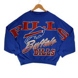 Vintage Buffalo Bills Cross Script Crewneck Sweatshirt Large