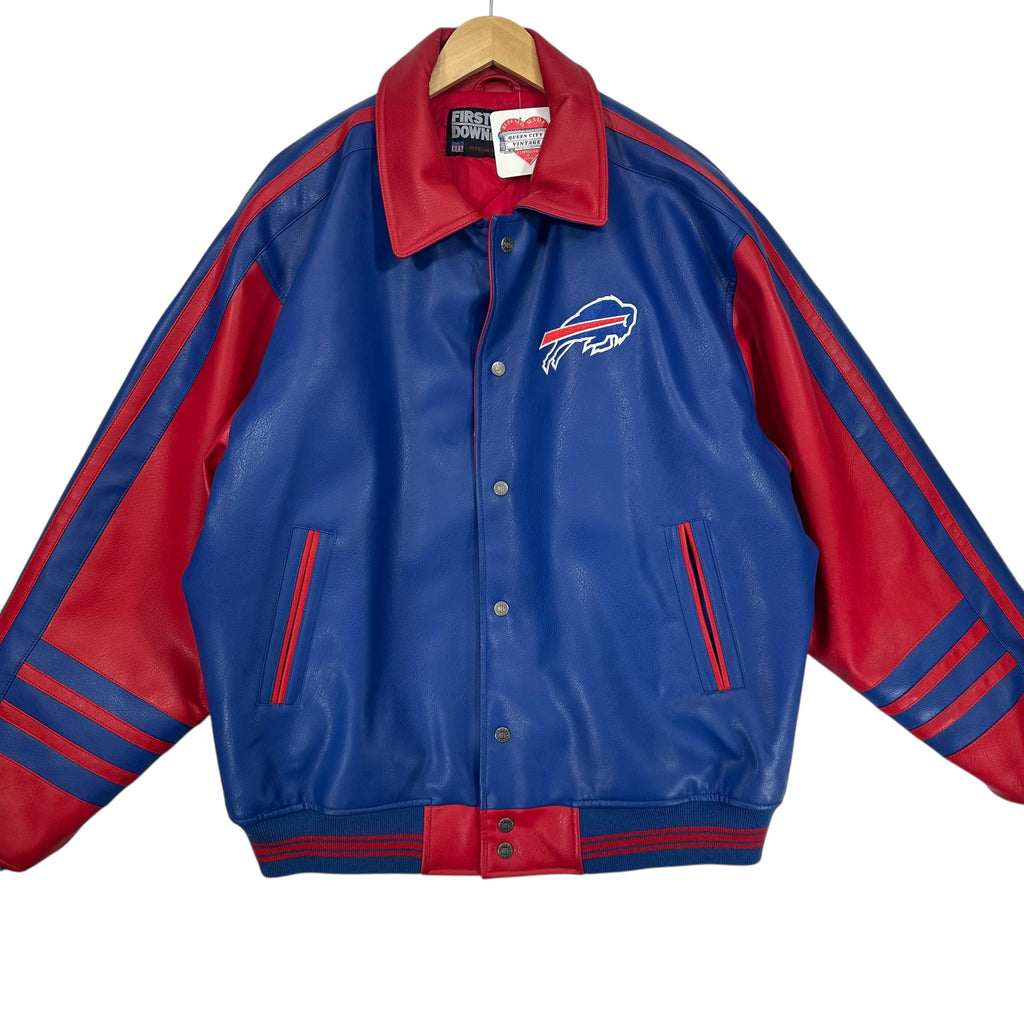 Vintage Buffalo Bills Vegan Leather Jacket XL