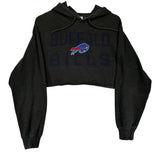Vintage Buffalo Bills Cropped Hoodie Sweatshirt XL