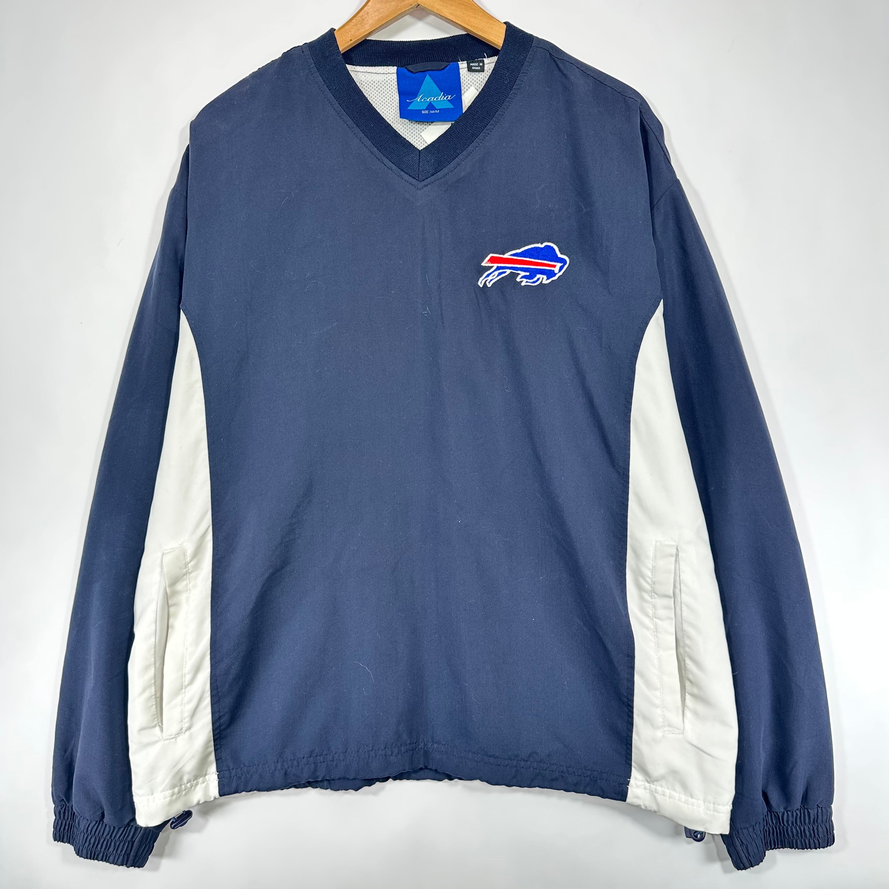 Vintage Buffalo Bills Pullover Windbreaker Jacket Medium