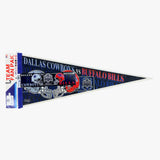 Vintage Buffalo Bills 1993 Super Bowl Pennant & Bumper Sticker Pack