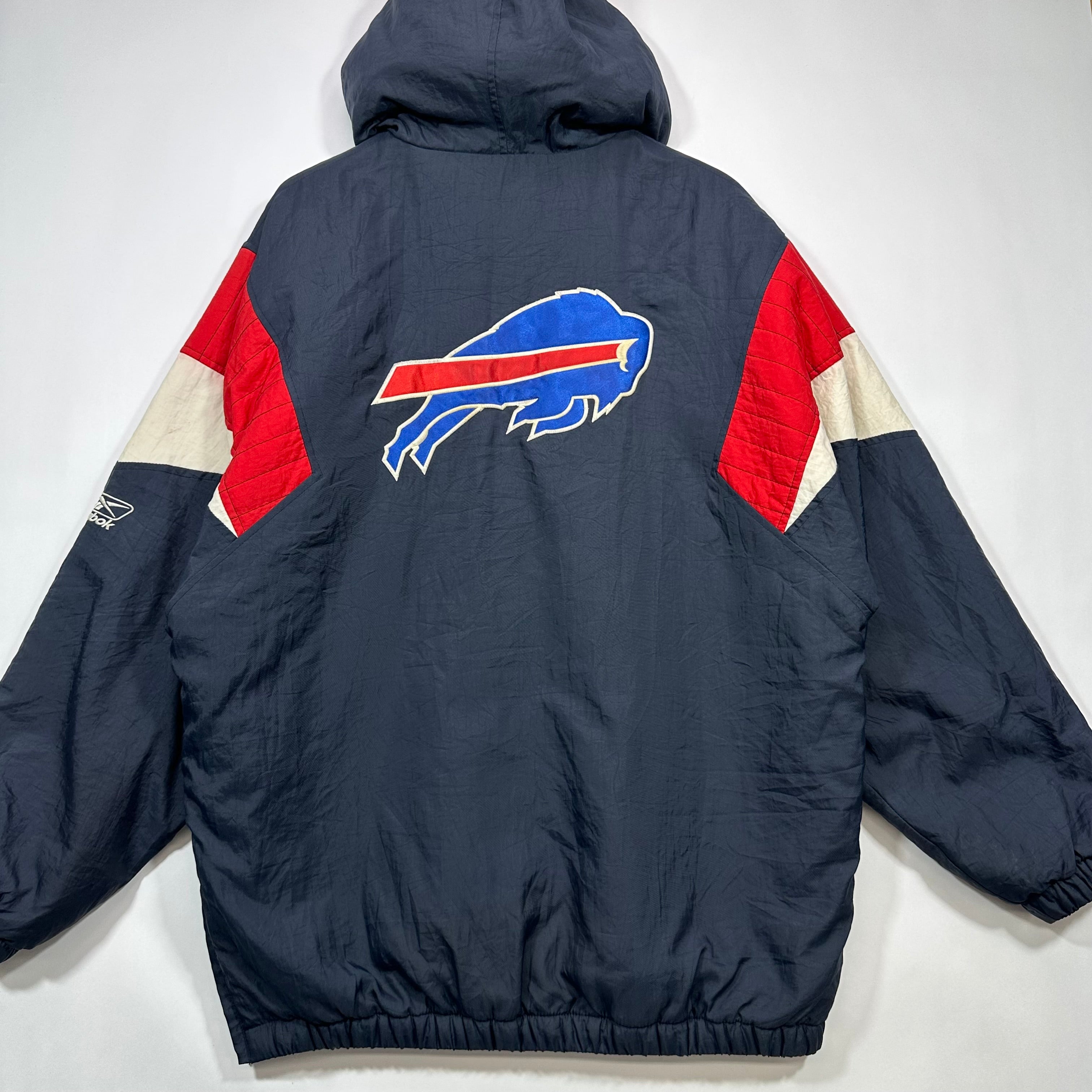 Vintage Buffalo Bills Pullover Puffer Jacket Large