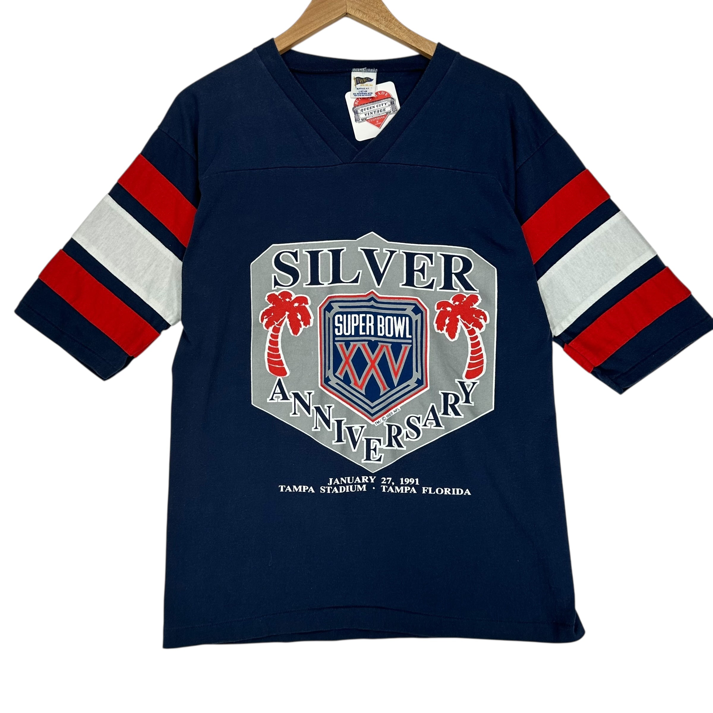 Vintage Buffalo Bills 1991 Super Bowl Extended Sleeve Shirt Large