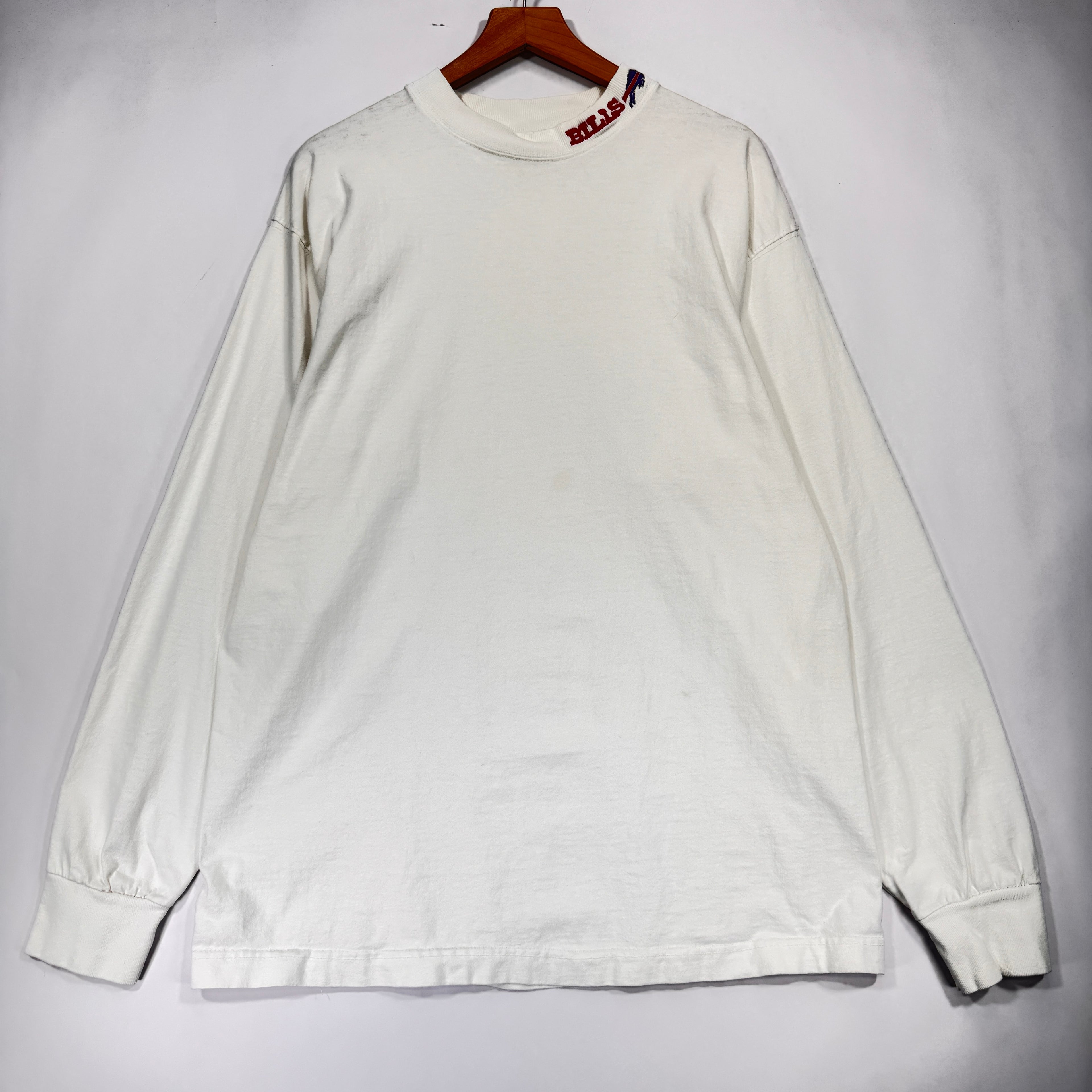 Vintage Buffalo Bills Mockneck Shirt Large