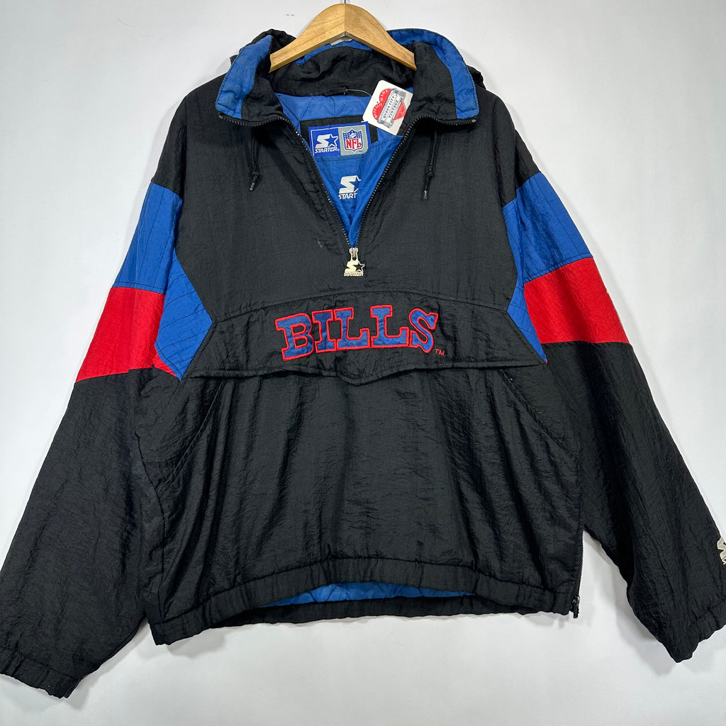 Vintage Buffalo Bills Starter Pullover Puffer Jacket Large