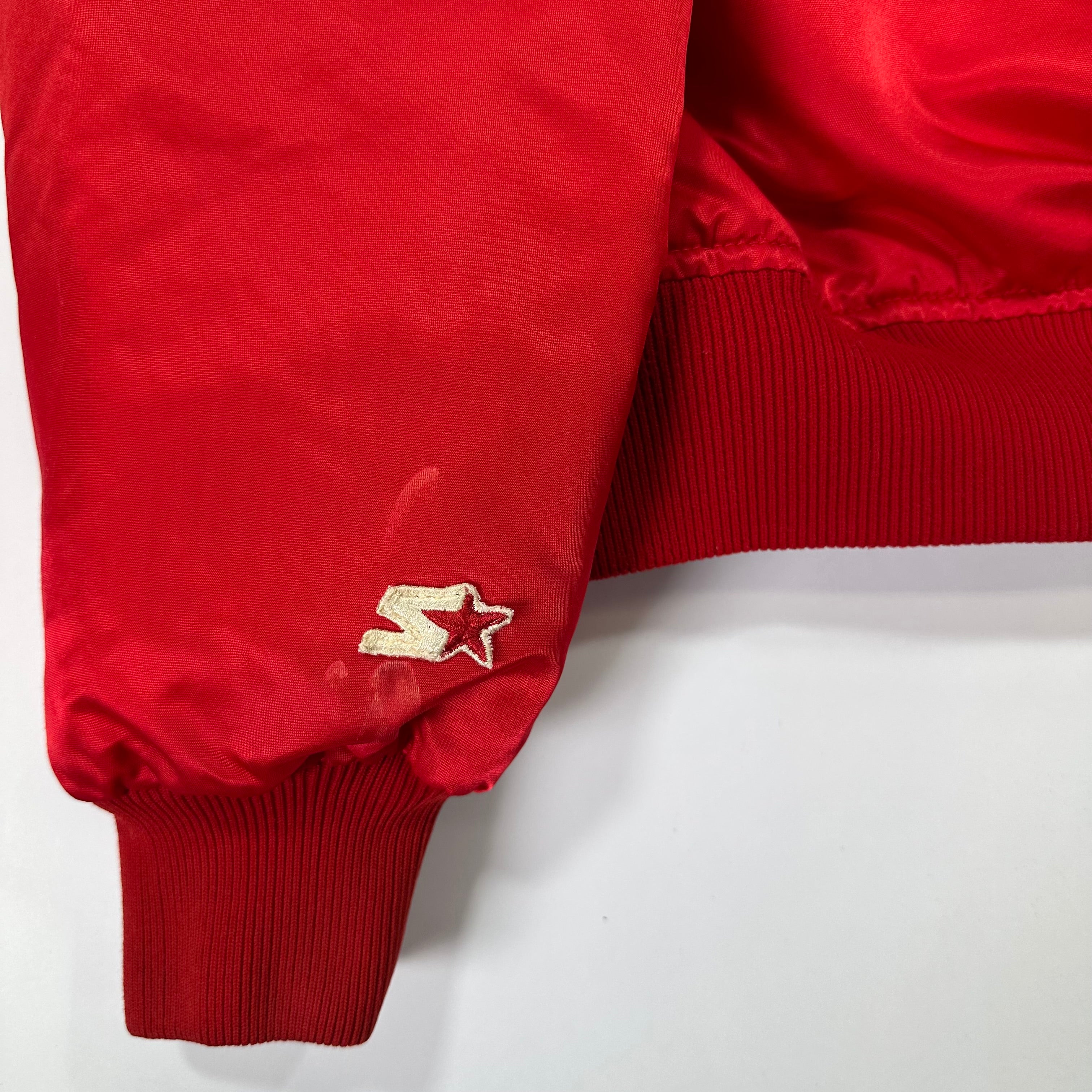 Vintage Buffalo Bills Red Starter Satin Jacket XL