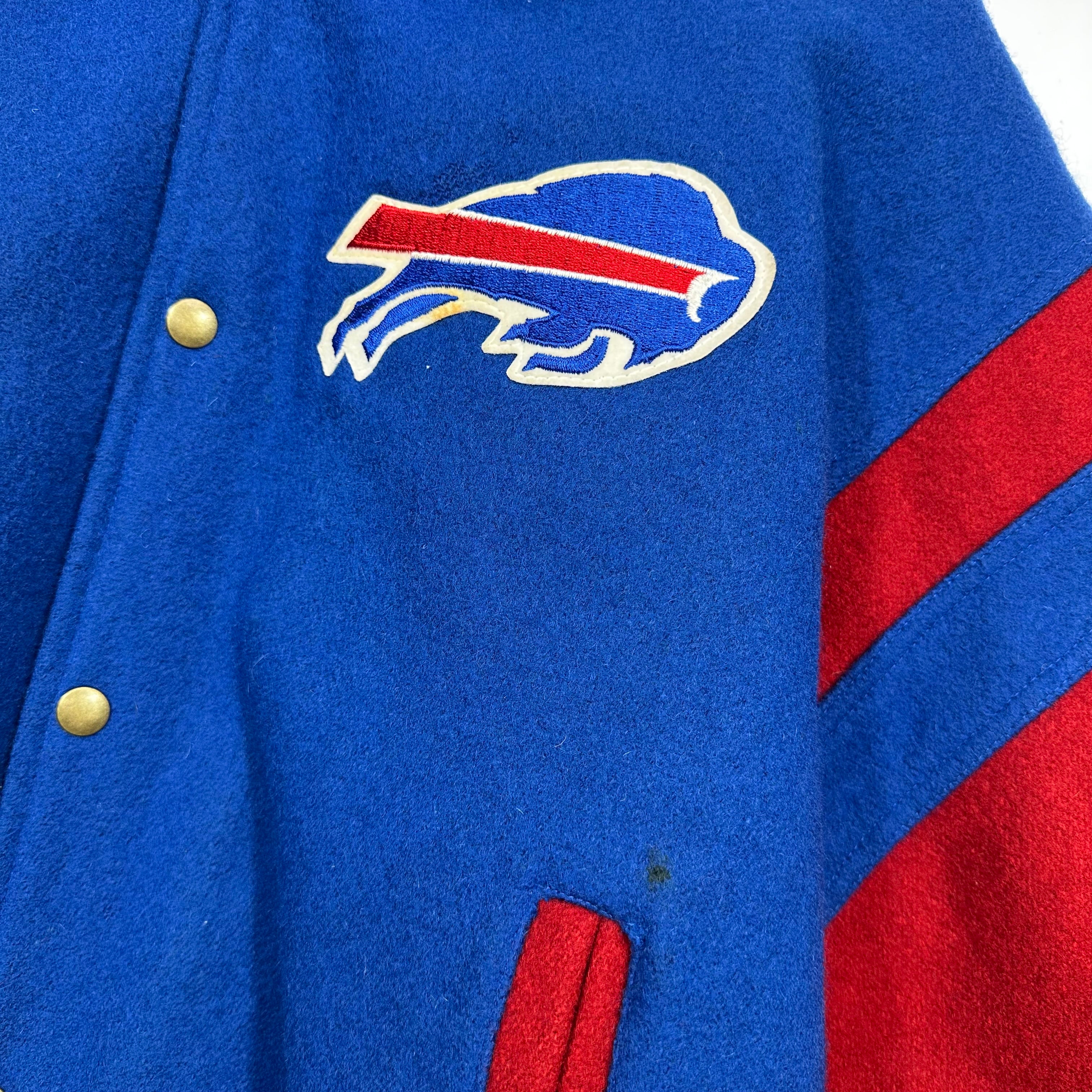 Vintage Buffalo Bills Wool Bomber Jacket Large