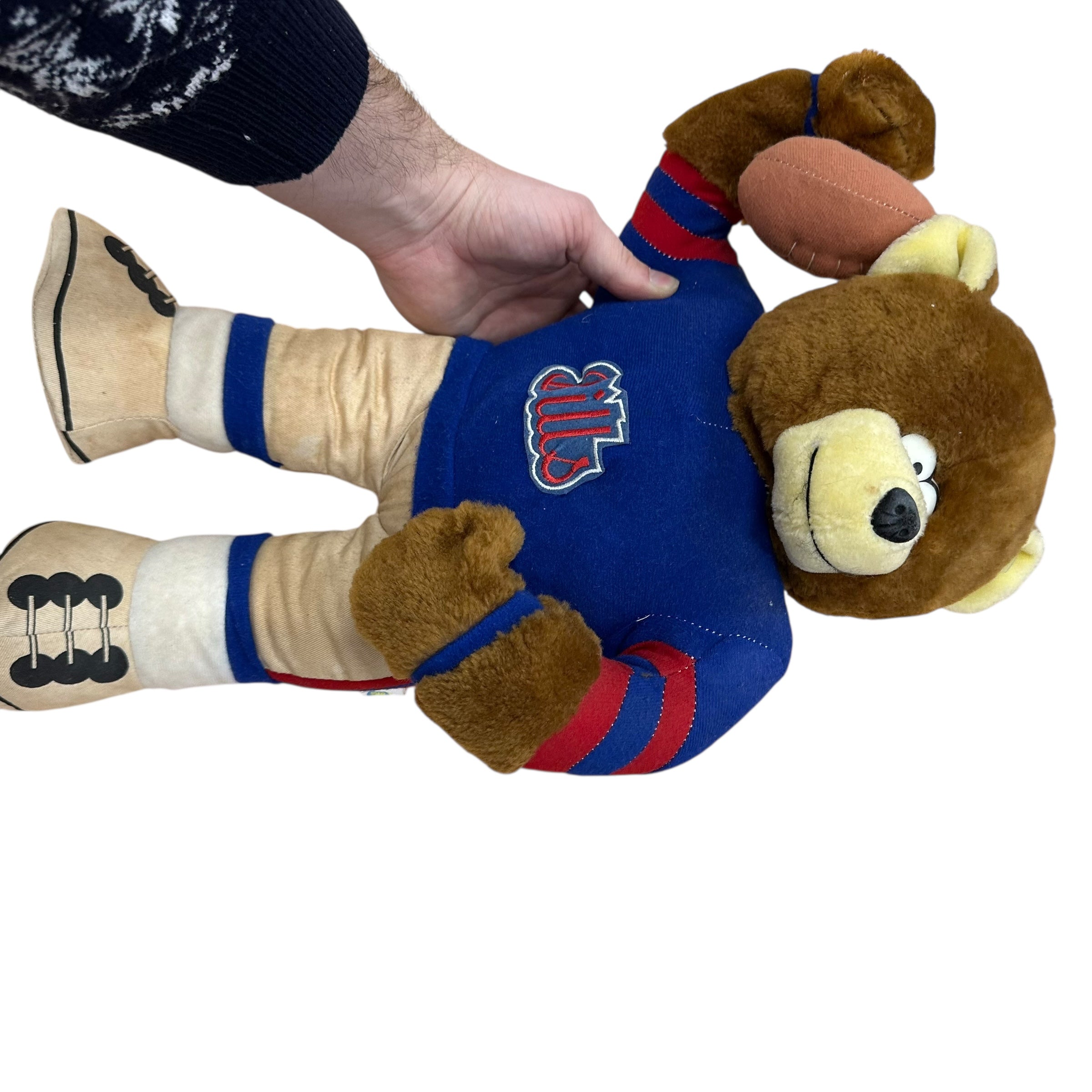 Vintage Buffalo Bills Stuffed Animal Bear Kid Toy
