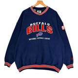 Vintage Buffalo Bills Embroidered Crewneck Sweatshirt Large