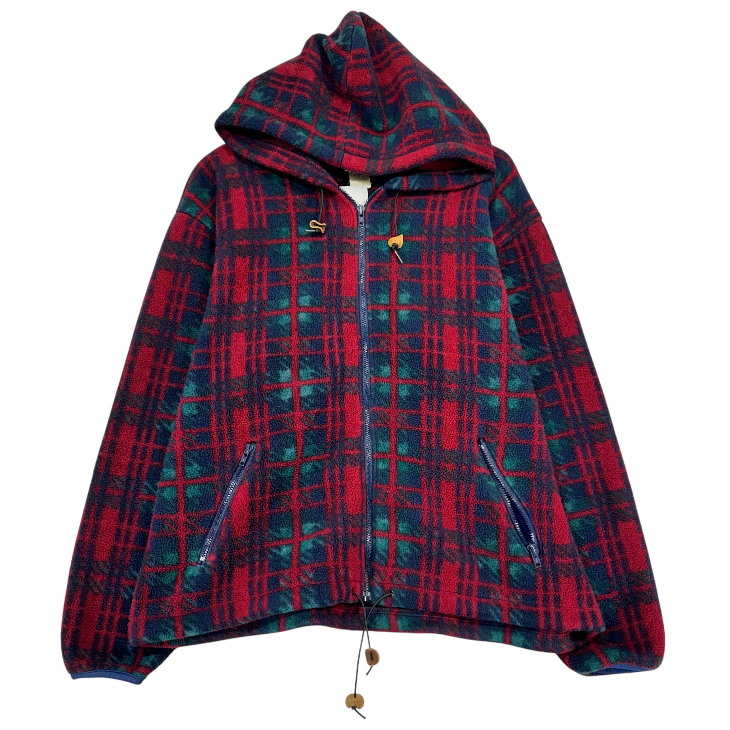 Vintage LL Bean Fleece Zip Up Hoodie Sweatshirt Women’s Large