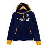 Vintage Buffalo Sabres Women’s Zip Up Hoodie Sweatshirt Medium