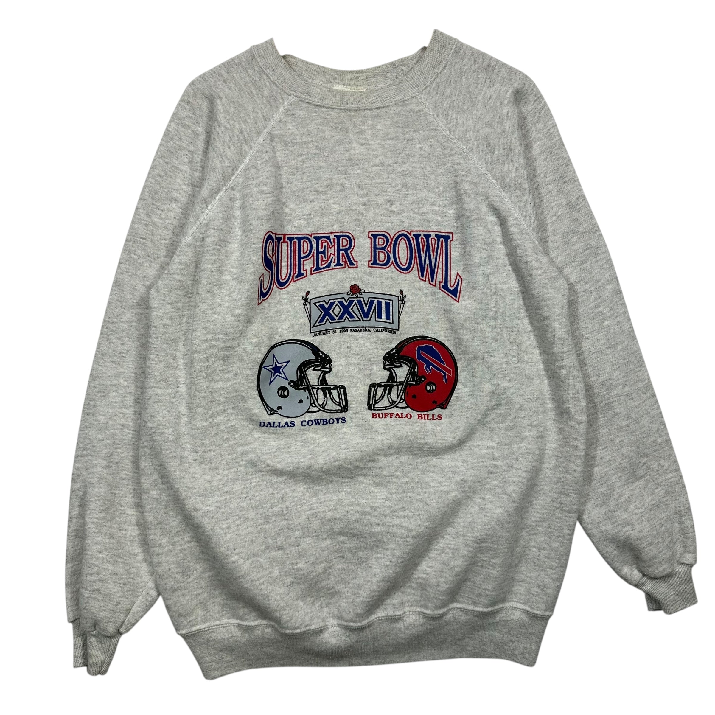 Vintage Buffalo Bills Dallas Cowboys 1993 Super Bowl Crewneck Sweatshirt XL