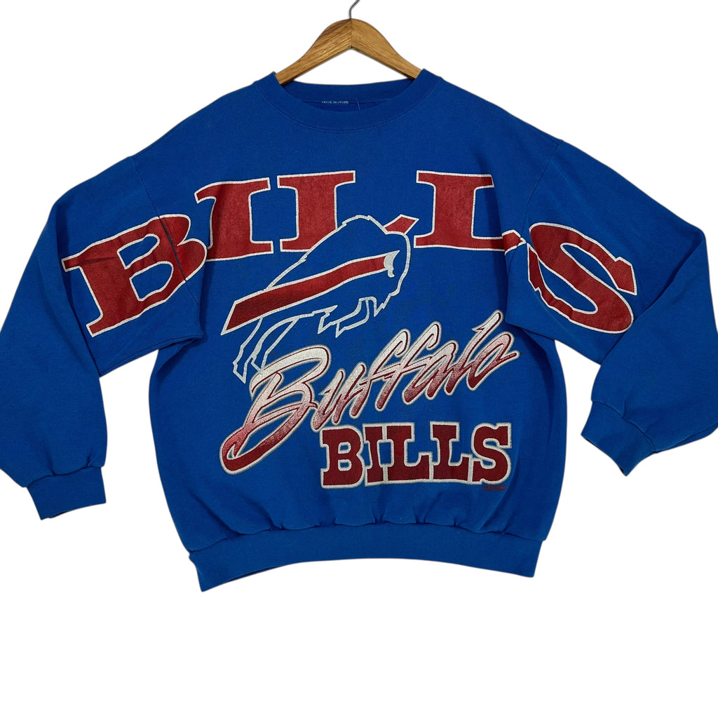 Vintage Buffalo Bills Cross Script Crewneck Sweatshirt Large