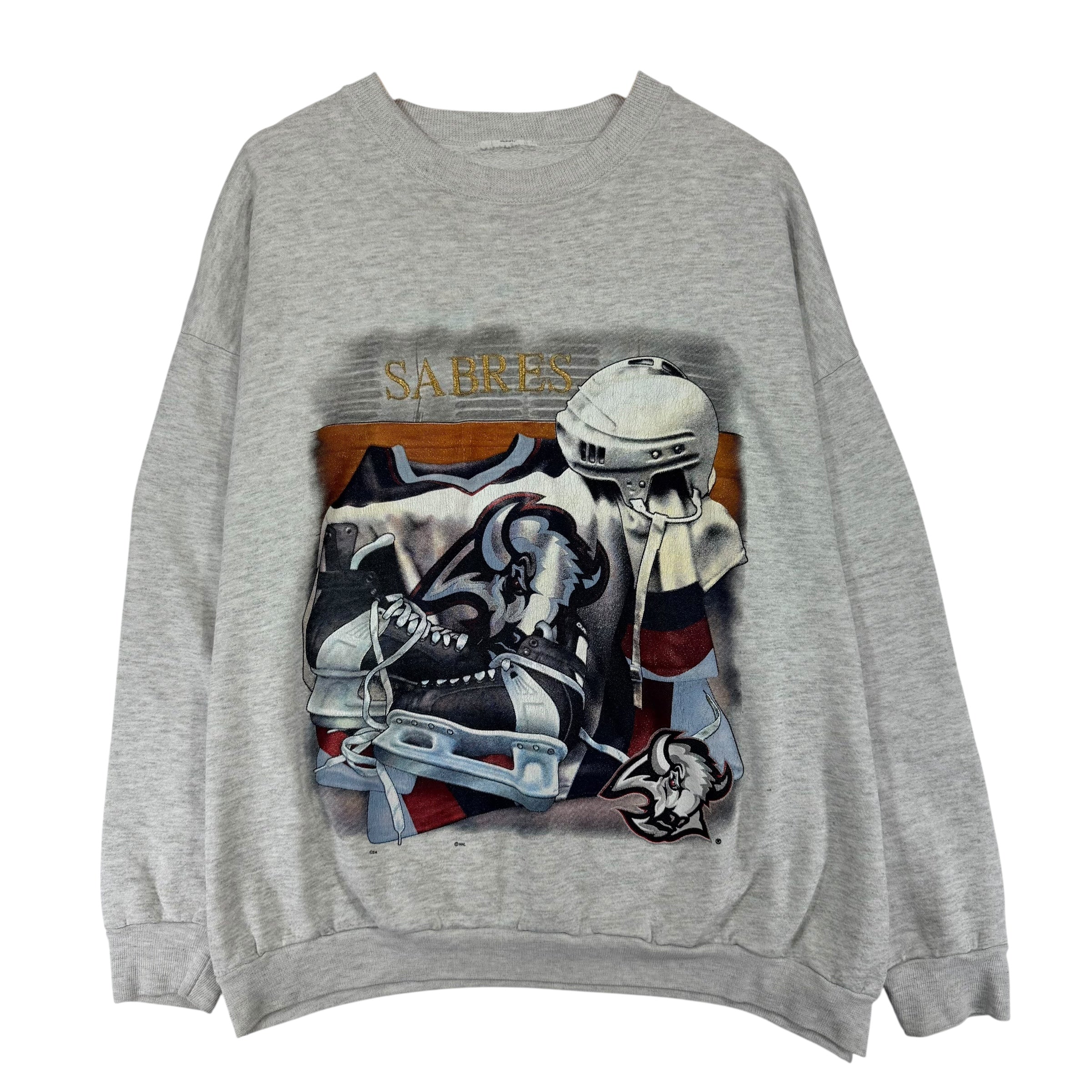 Vintage Buffalo Sabres Embroidered Crewneck Sweatshirt XL