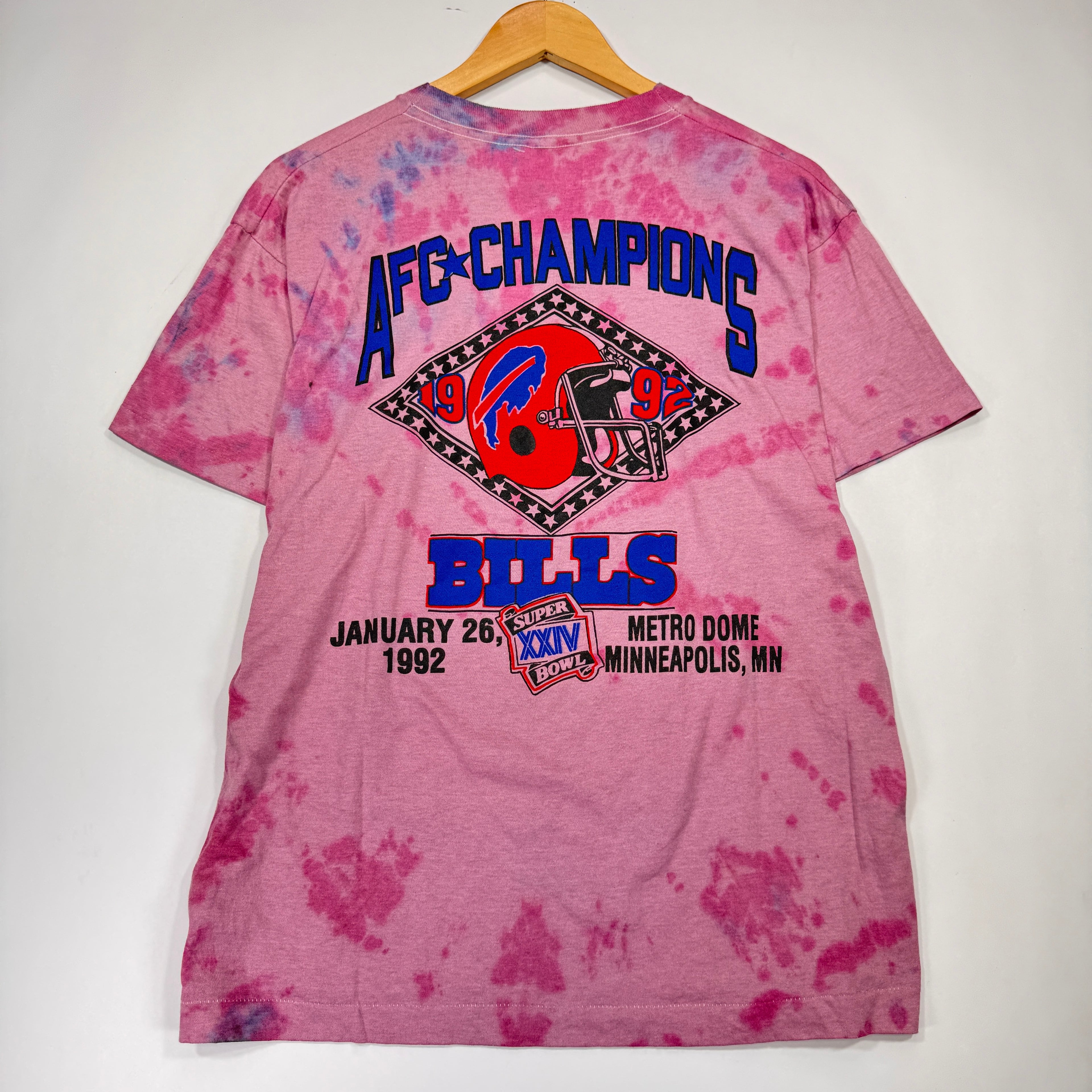 Vintage Buffalo Bills Overdyed 1992 Super Bowl Shirt Large