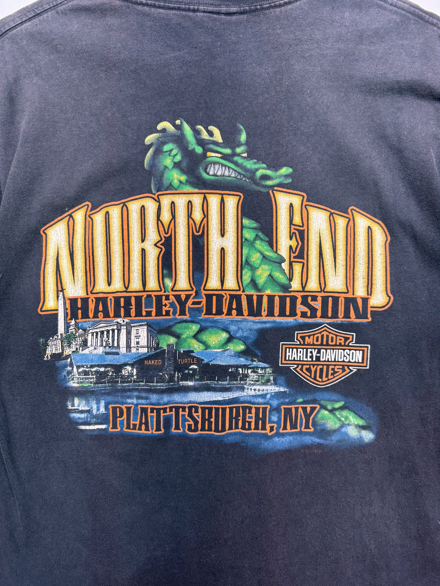 Vintage Harley Davidson Plattsburgh NY Shirt Large
