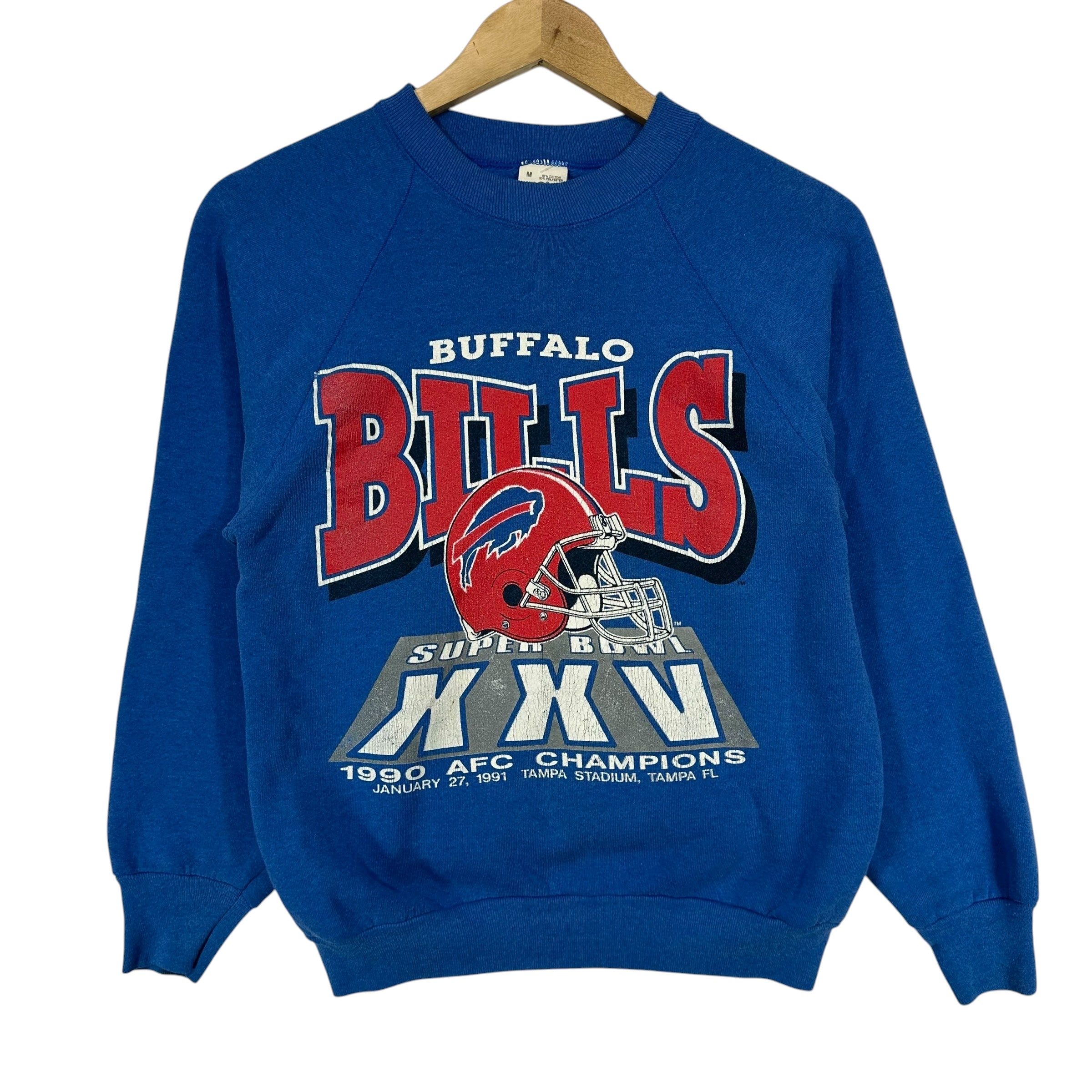 Vintage Buffalo Bills 1990 AFC Champs Crewneck Sweatshirt Small