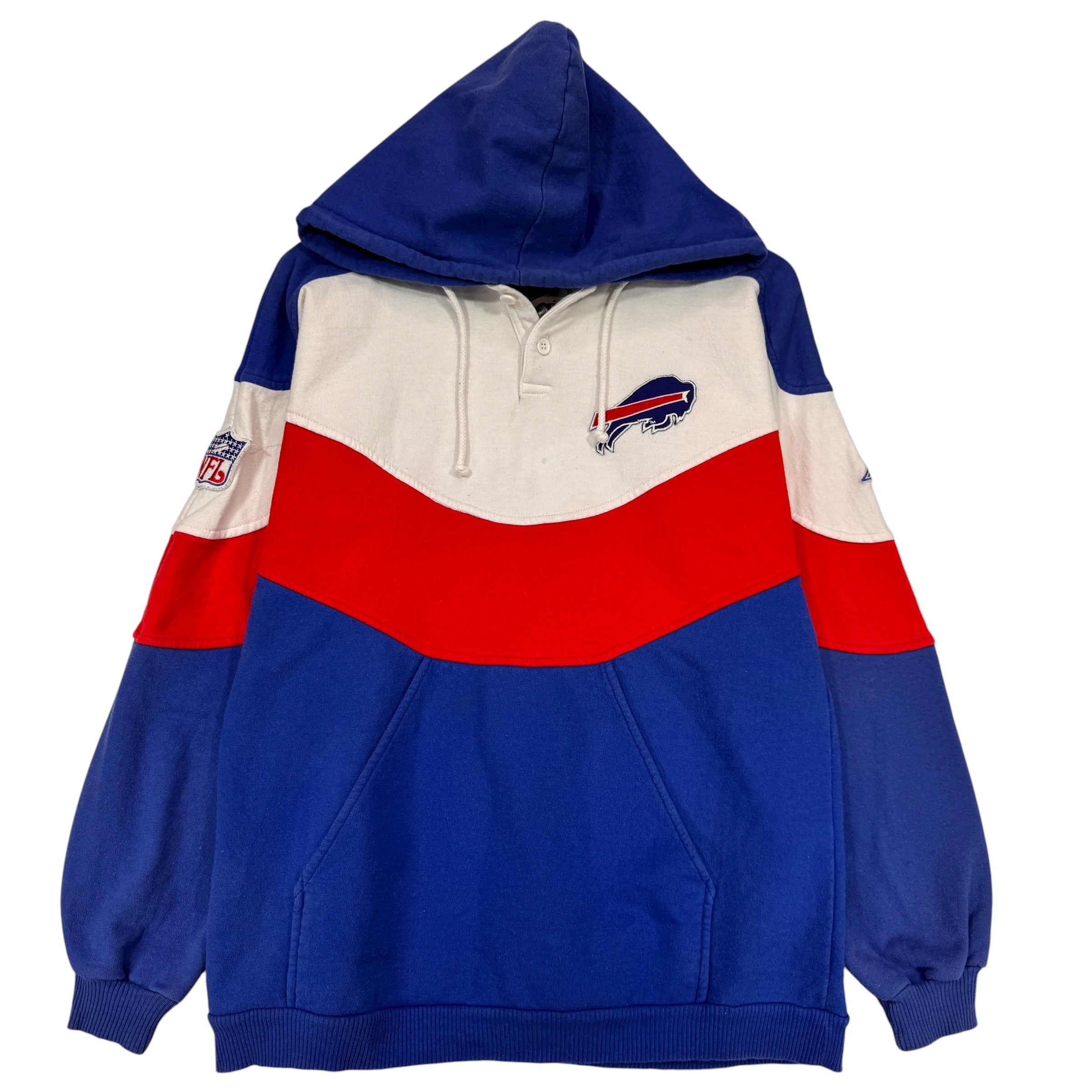 Vintage Buffalo Bills Apex Wave Hoodie Sweatshirt Medium