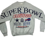 Vintage Buffalo Bills Dallas Cowboys Spellout Crewneck Sweatshirt XL