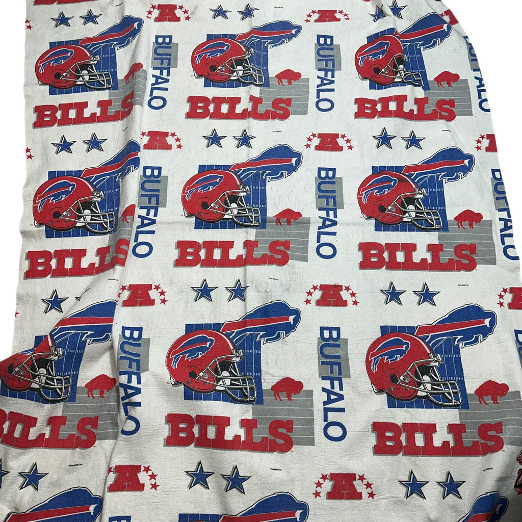 Vintage Buffalo Bills Bedspread Quilt Blanket
